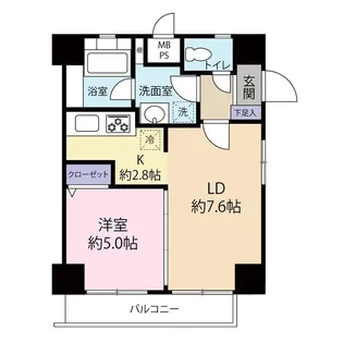 ヴィアーレ浦和【7階】の間取り