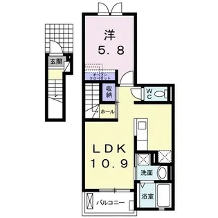 スプリング ヒル【2階】の間取り