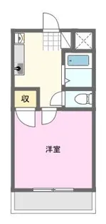 コーポ曳馬野【1階】の間取り