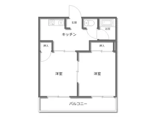 あざみハイツ【2階】の間取り