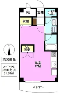 ブランニューシティー常入E棟【3階】の間取り