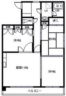 北斗ハイツ【2階】の間取り