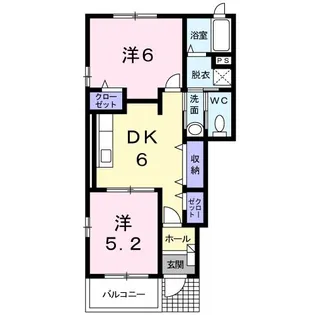 レバンテA【1階】の間取り