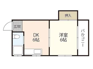 大下ビル(楠木)【3階】の間取り