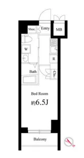 ハーモニーレジデンス横浜みなとみらい#001【3階】の間取り