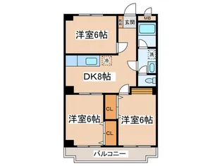 リラハイツ89【2階】の間取り