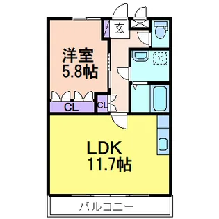エスポアールSII【2階】の間取り