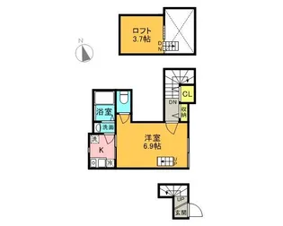 グレースアロー経堂【2階】の間取り