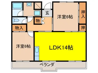 フェルムメゾンツツイ【3階】の間取り