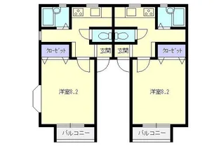アーバンローズ【1階】の間取り