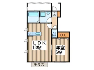 小林コ-ポIII.【1階】の間取り