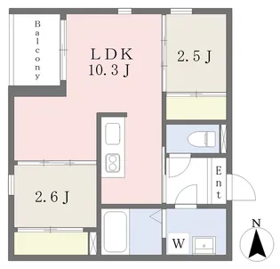 kirari長町【1階】の間取り
