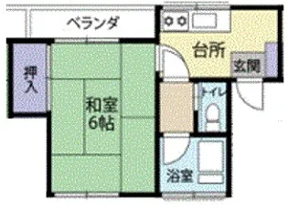 クロノス東千葉【2階】の間取り