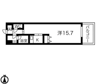 アレクシード晩翠通【2階】の間取り