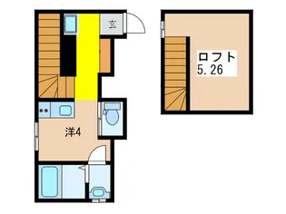 カーサ・パーシモン【2階】の間取り