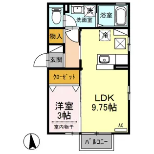 ボナール弐番館【1階】の間取り