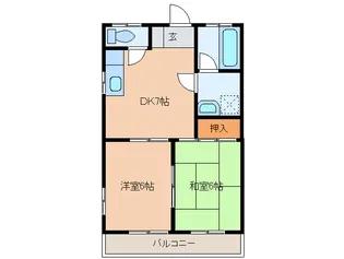 イワテツビル【2階】の間取り