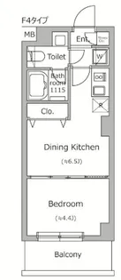 ドゥーエ南千住【4階】の間取り