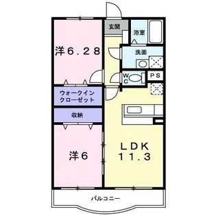 ピニーズコート【3階】の間取り