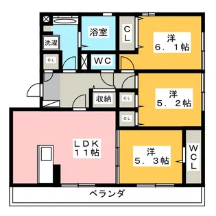 ファミーユ【2階】の間取り