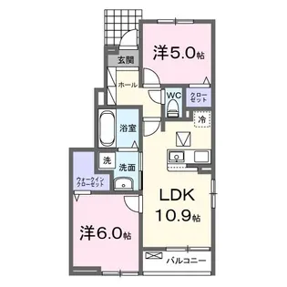 アレンデールI【1階】の間取り