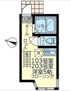 ユナイト安針リシュリーの杜【2階】の間取り