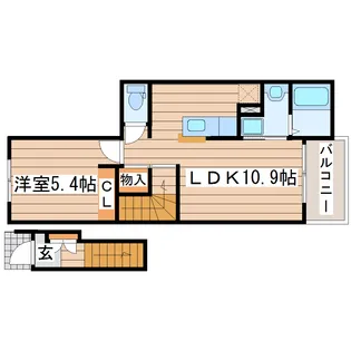 グレイスコートI【2階】の間取り