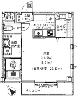 ブリズライン 102号室【1階】の間取り