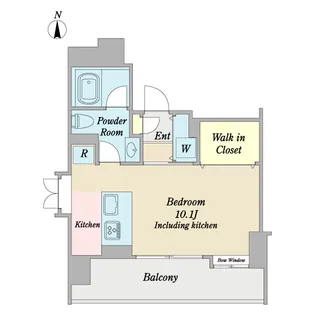プレール・ドゥーク横濱山下町【2階】の間取り