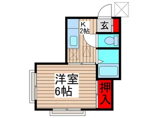 ドミ-ルK D棟【1階】の間取り