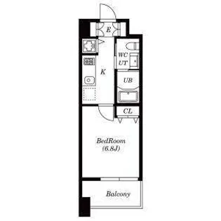 ラ・ヴィ・アン・ローズ【10階】の間取り