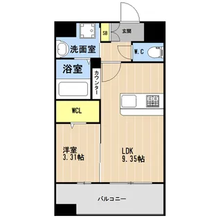 LIBTH松山III【5階】の間取り