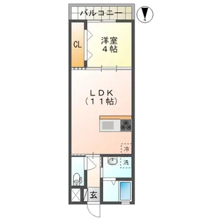 セブンスター栄町【3階】の間取り