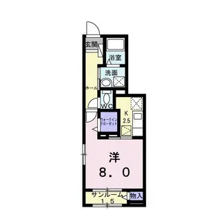 カーサ グラシオッソ A【1階】の間取り