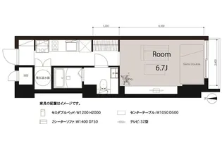 ライオンズマンション八丁堀【11階】の間取り