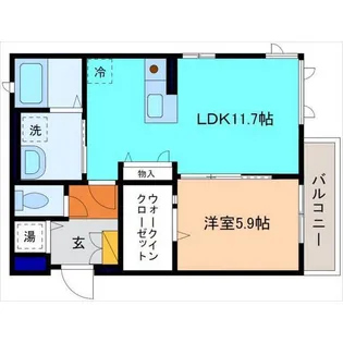 マストテラス金沢長土塀【2階】の間取り