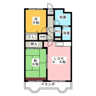 リバーサイド富士 II【1階】の間取り
