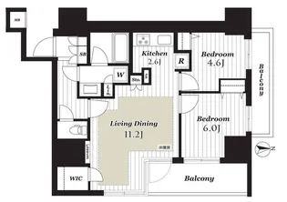 シティインデックス西日暮里【2階】の間取り