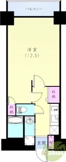 レジディア神戸三宮プレイス(旧)コスモリード神戸三宮【4階】の間取り