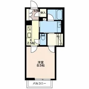 ボンヌ・シャンス参番館【2階】の間取り