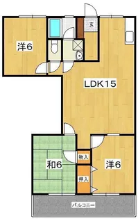 香沼レジデンス【3階】の間取り