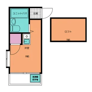 ハイツ中川【1階】の間取り