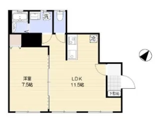 Cinq Shirokanetakanawa サンク白金高輪【1階】の間取り
