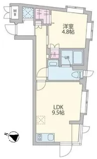 クーカイ・テラス茗荷谷【3階】の間取り