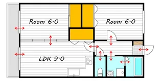 サンハイム一番館【3階】の間取り