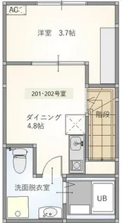 丘の上のルーチェ【2階】の間取り