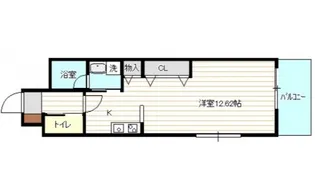アルファレガロ天満公園【6階】の間取り
