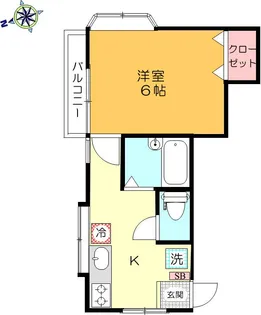 Lフラット【2階】の間取り