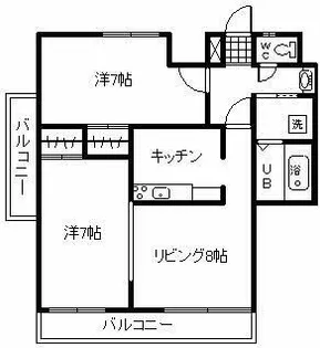 フロンティア貝津【6階】の間取り