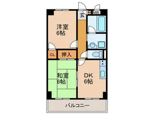 エレガンス・ファミ-ル永利【3階】の間取り